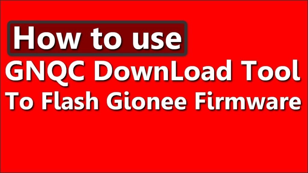 flash Qualcomm Smart device using GNQC download tool
