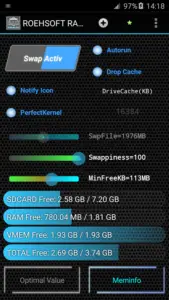 Increasing RAM size on Android