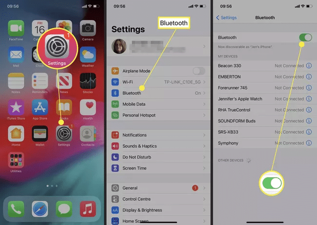 Connect an iPhone to a Bluetooth Speaker