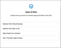 Transfer Data from iPad to iPad
